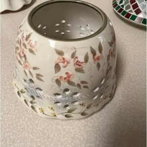 Floral Ceramic Candle Holder